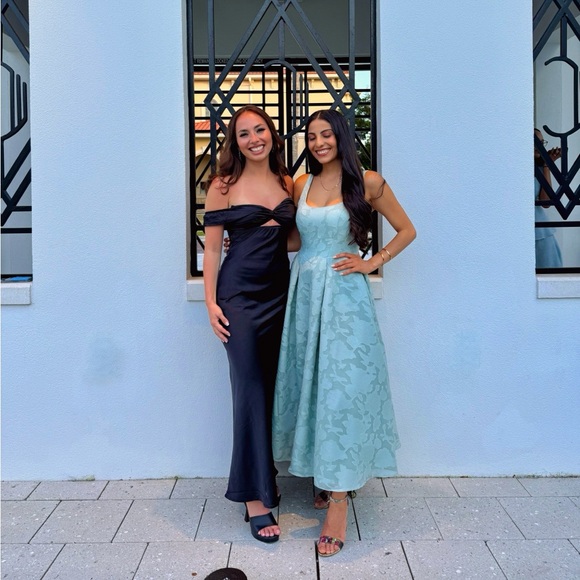 Princess Polly Rava Black Off-Shoulder Dress - Picture 2 of 3